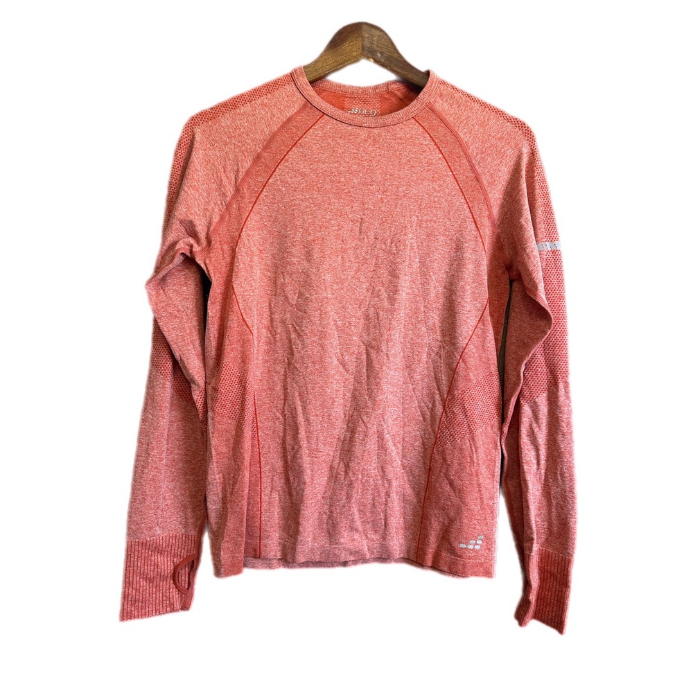 BCG Women's Coral‎ Seamless Long Sleeve Athletic Top Thumbholes Size S